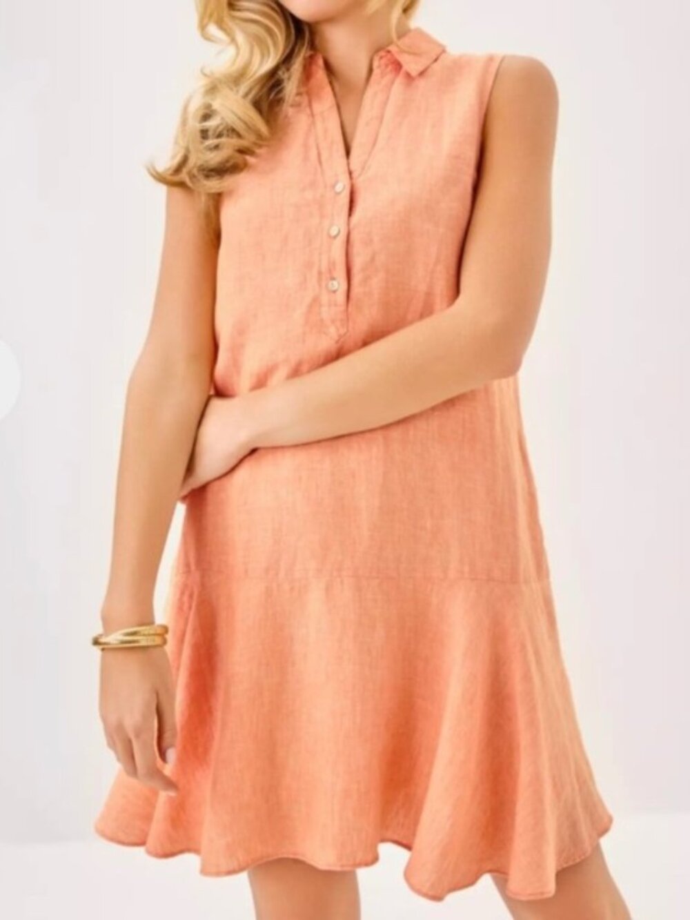 Lilly Pulitzer Papaya Ellowyn linen dress, XS